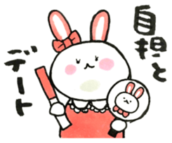 Idle enthusiast rabbit (pink) sticker #15770542