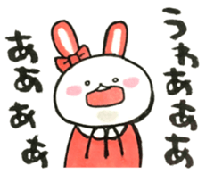 Idle enthusiast rabbit (pink) sticker #15770545