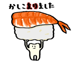 Mari's teeth 6 sticker #15771322