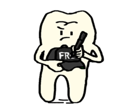 Mari's teeth 6 sticker #15771328