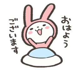 Aisatsu&Kimochi Usagi Sticker sticker #15771633