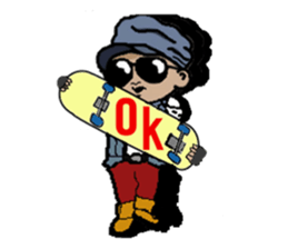 The tommy a skateboard likes very much sticker #15772394