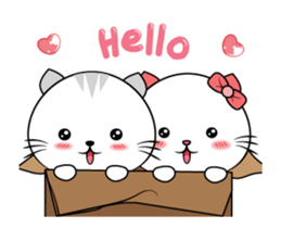 Mr. cat & Cat woman sticker #15772730