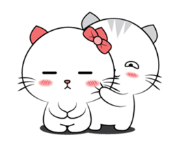 Mr. cat & Cat woman sticker #15772731