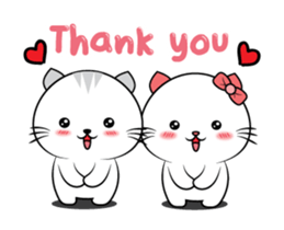 Mr. cat & Cat woman sticker #15772736