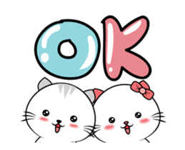 Mr. cat & Cat woman sticker #15772738