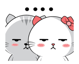 Mr. cat & Cat woman sticker #15772740