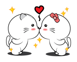 Mr. cat & Cat woman sticker #15772743