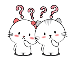 Mr. cat & Cat woman sticker #15772744