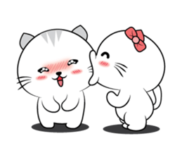 Mr. cat & Cat woman sticker #15772749