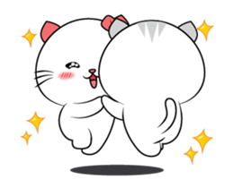 Mr. cat & Cat woman sticker #15772751