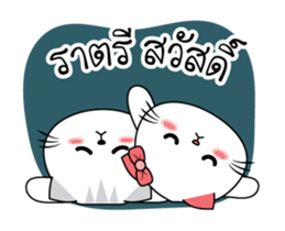 Mr. cat & Cat woman sticker #15772753