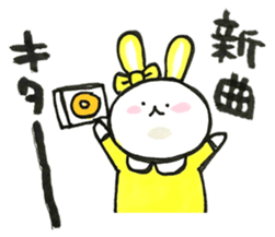 Idle enthusiast rabbit (yellow) sticker #15772887