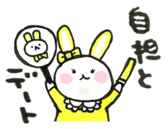 Idle enthusiast rabbit (yellow) sticker #15772894