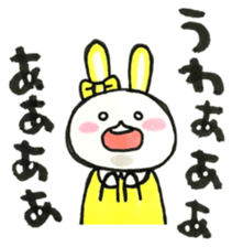 Idle enthusiast rabbit (yellow) sticker #15772897