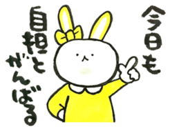 Idle enthusiast rabbit (yellow) sticker #15772902