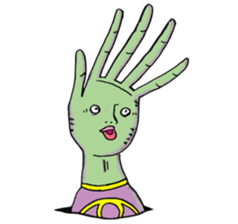 Ugly alien real 2 sticker #15773062