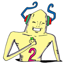 Ugly alien real 2 sticker #15773064