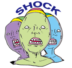 Ugly alien real 2 sticker #15773071