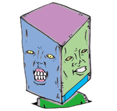 Ugly alien real 2 sticker #15773078