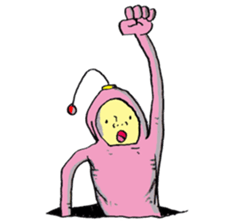 Ugly alien real 2 sticker #15773080