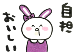 Idle enthusiast rabbit (purple) sticker #15773222