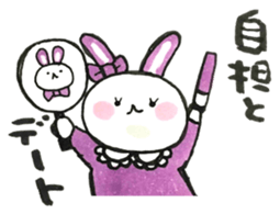 Idle enthusiast rabbit (purple) sticker #15773246
