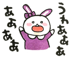 Idle enthusiast rabbit (purple) sticker #15773249