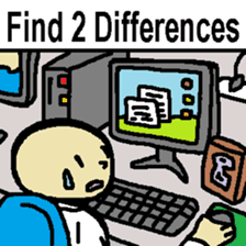 (English)Weird Spot-the-Differences sticker #15773278