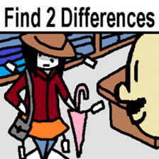 (English)Weird Spot-the-Differences sticker #15773286