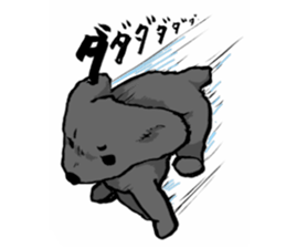 black poodle "BERU" sticker #15773828