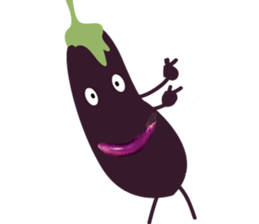 Disgusting food - eggplant sticker #15774506