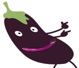 Disgusting food - eggplant sticker #15774507