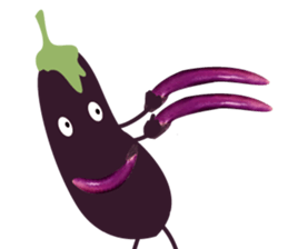 Disgusting food - eggplant sticker #15774508