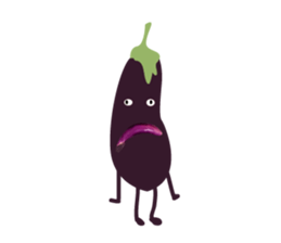Disgusting food - eggplant sticker #15774510