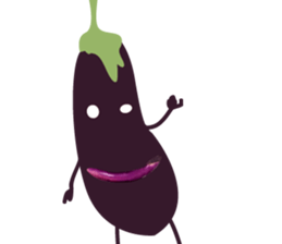Disgusting food - eggplant sticker #15774515