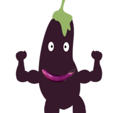Disgusting food - eggplant sticker #15774516