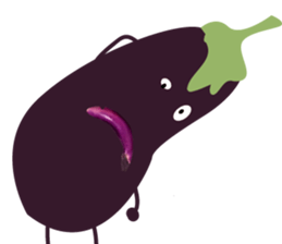 Disgusting food - eggplant sticker #15774517