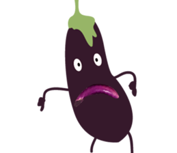 Disgusting food - eggplant sticker #15774518