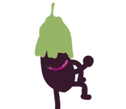 Disgusting food - eggplant sticker #15774522