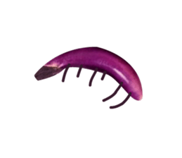 Disgusting food - eggplant sticker #15774523