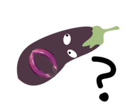Disgusting food - eggplant sticker #15774526