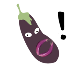 Disgusting food - eggplant sticker #15774527
