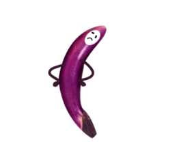 Disgusting food - eggplant sticker #15774529