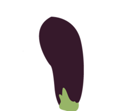 Disgusting food - eggplant sticker #15774530