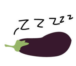 Disgusting food - eggplant sticker #15774531