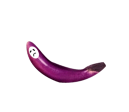 Disgusting food - eggplant sticker #15774537
