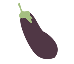 Disgusting food - eggplant sticker #15774545