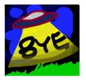 Fake alien sticker #15774645
