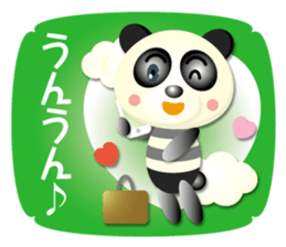 mini panda boy sticker #15775724
